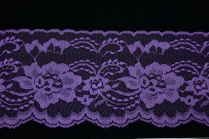 4 Inch Flat Lace, Royal Lilac (10 yards) MADE IN USA